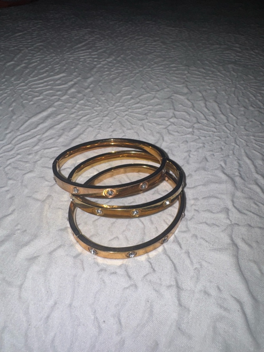 Gold Stackable Bangle Bracelets